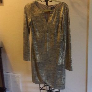 Gold long sleeve dress. I wore it one time.